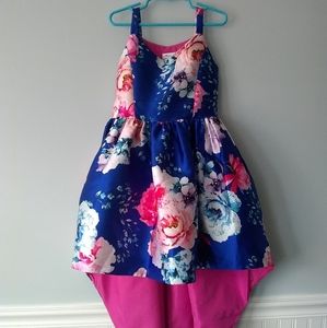 Girls' size 7 high-low hem formal dress